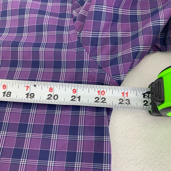 Tommy Hilfiger Purple Plaid Men’s Button Down Shirt Size L - Picture 5 of 8